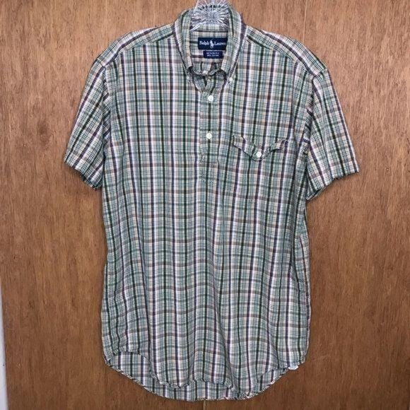 Ralph Lauren Men's Short Sleeve Button Down Shirt - Picture 1 of 11
